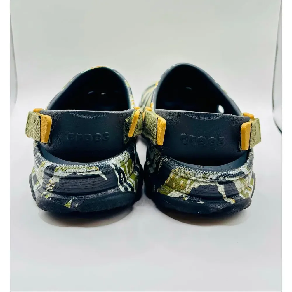 Crocs All Terrain Tiger Camo Unisex clogs shoes outdoor indoor wear sandal W8 M6